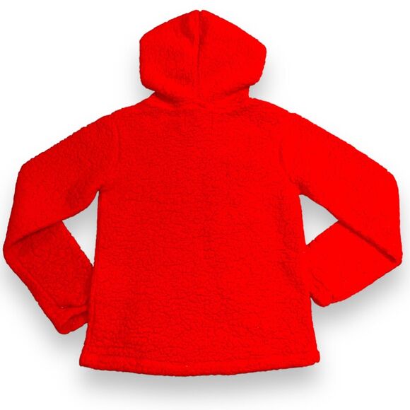 Fahrenheit Active Womens Fleece Sweatshirt Hoodie Red Stretch Lightweight Large - Picture 4 of 7